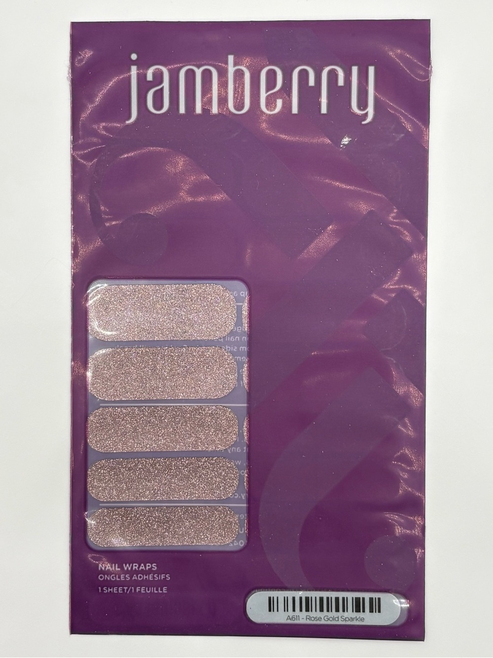 Jamberry Plum Metallic Nail Wraps